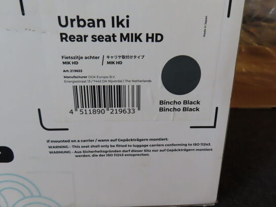 Børnesæde URBAN IKI Rear Seat MIK HD