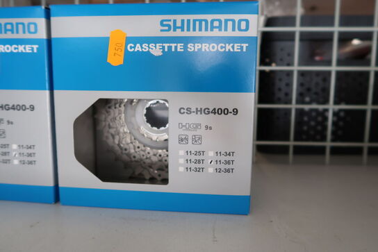4 stk. kassetter SHIMANO CS-HG400-9