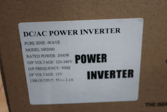 Inverter GREEN ENERGY Pure Sine Wave DC/AC Power 2000W