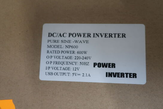 Inverter GREEN ENERGY Pure Sine Wave DC/AC Power 600W