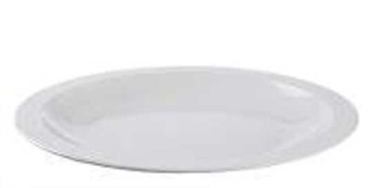 12 stk. Tallerken hvid 245 mm Rosti