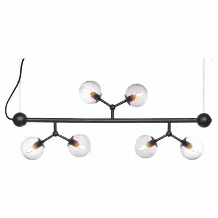 2 stk. halo Design atom mini langbordspendel med røgfarvede glaskugler(ubrugt)