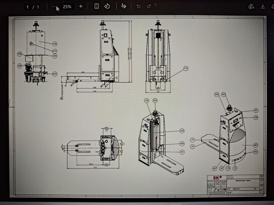 To transportrobotter og en lader E&K AUTOMATION ECO L03