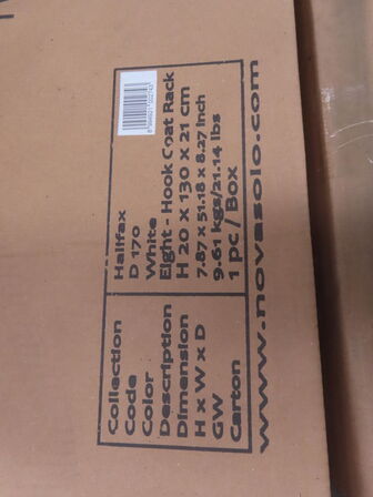 Knagrække NOVA SOLO HALIFAX D 170