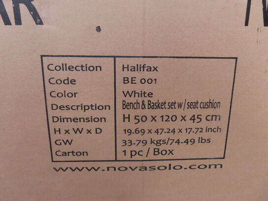 Opbevaringsbænk NOVA SOLO HALIFAX BE 001