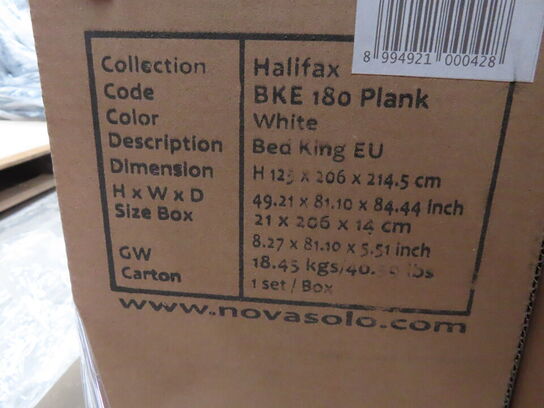 Sengeramme NOVA SOLO HALIFAX BKE 180 PLANK