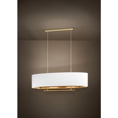 Eglo pinetara hvid messing langbords pendel(ubrugt)