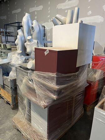 5 stk. Podier - 5 podier i mdf, forskellige højder