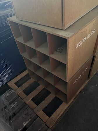 5 stk. Cuber - mdf cuber med låger og hylder