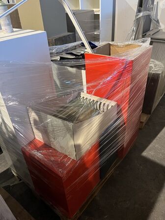 24 stk. Podier - diverse podier i mdf, krydsfiner, glas, 