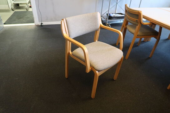 6 stk. mødeborde MAGNUS OLESEN med 14 stk. mødestole