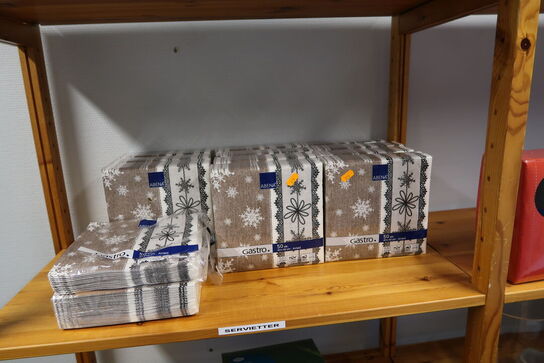 Div. Servietter samt peber/saltkværn