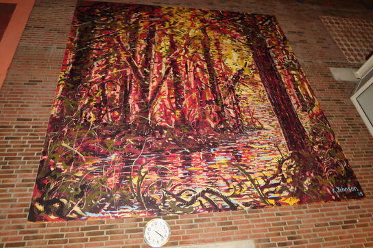 Vægmaleri af K. Johnson ’23