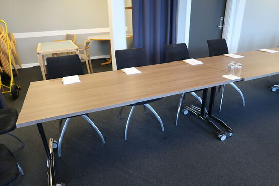 3 stk. klapborde med 8 stk. mødestole HÅG H05 Visit