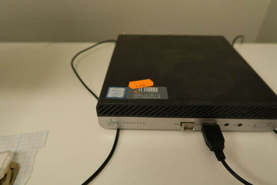 Computerskærm HP, computer HP ProDesk 400 G5 Desktop Mini