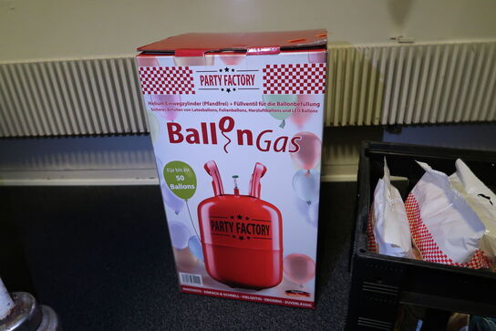 Helium til ballonner samt div. Balloner m.m.