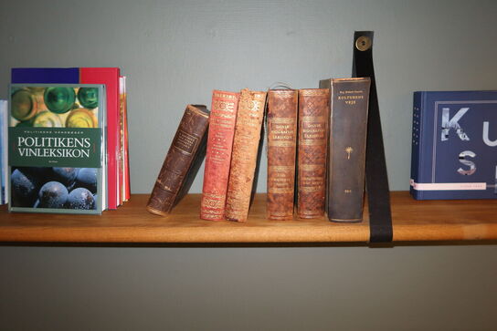 Væghylde med div. Bøger
