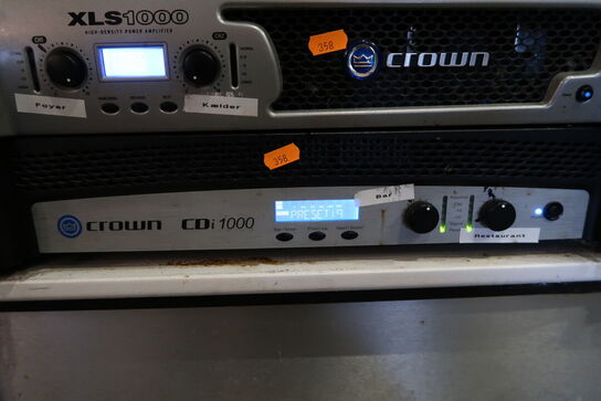 Trådløstsystem SENNHEISER, forstærker CROWN XLS 1000 m.m.