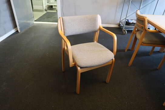 6 stk. mødeborde MAGNUS OLESEN med 14 stk. mødestole