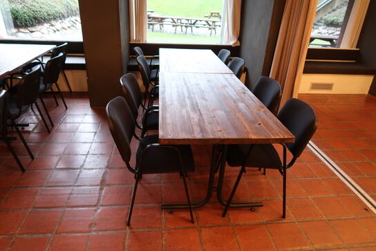 8 stk. stabelstole (borde medfølger ikke)