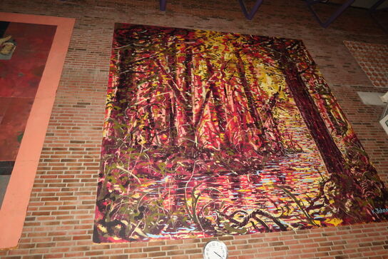 Vægmaleri af K. Johnson ’23