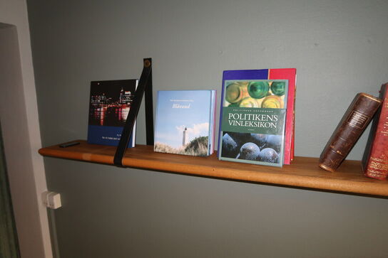 Væghylde med div. Bøger