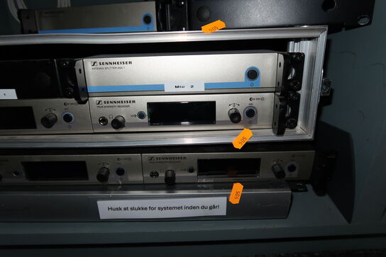 Div. Trådløsesystemer SENNHEISER TRUE DIVERSITY RECEIVER samt mikrofoner