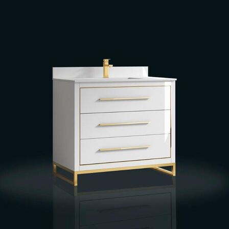 Baderumsmøbel, Colombia, White, 100