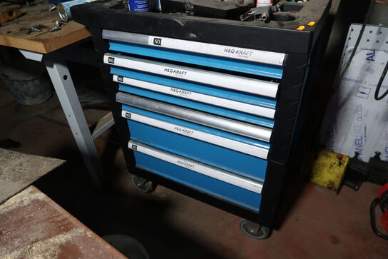 Værktøjsvogn med div. Værktøj H&Q-KRAFT