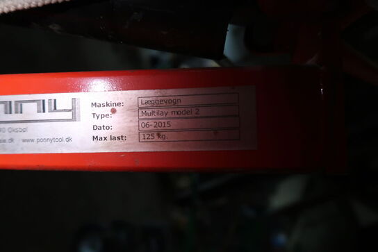 Fliselæggervogn PONNY Multilay 2