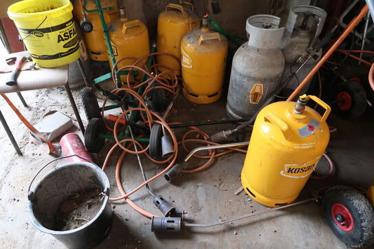 Ukrudtsbrændere, gasflasker m.m.