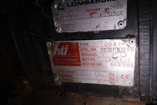 Redskabsbærer LOMBARDINI HTF BOXER 927 med sneplov, saltspreder