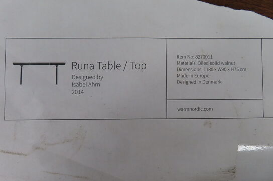 Skrivebord RUNA TABLE
