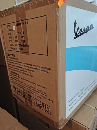 Legetøjsscooter, ubrugt. VESPA Hvid