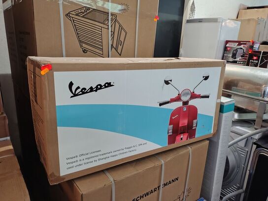 Legetøjsscooter, ubrugt. VESPA Hvid