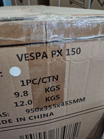 Legetøjsscooter, ubrugt. VESPA Hvid