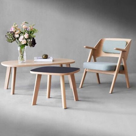 Hammel furniture one sofabord 80x60 sort laminat/eg(ubrugt)