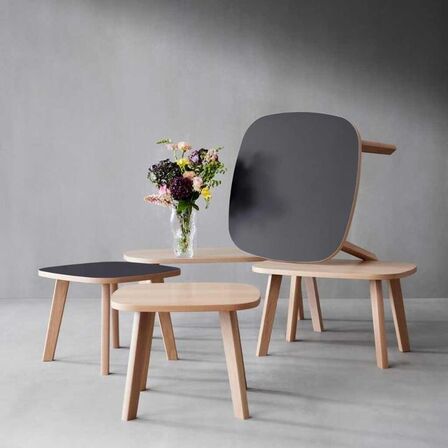 Hammel furniture one sofabord 60x60 hvidpigmenteret eg(ubrugt)