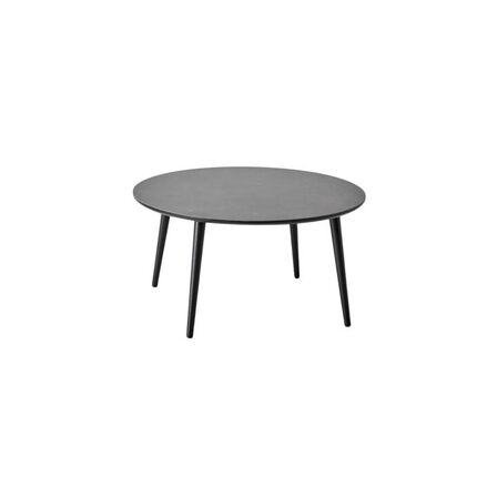 Hammel furniture batu sofabord ø90 grå keramik sort træ(ubrugt)