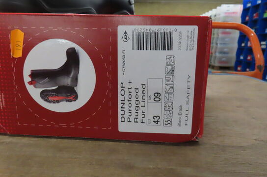 Arbejdssko DUNLOP PUROFORT + RUGGED FUR LINED str. 43