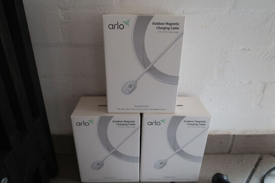 3 stk. Arlo Outdoor Magnetic Charging Cable 