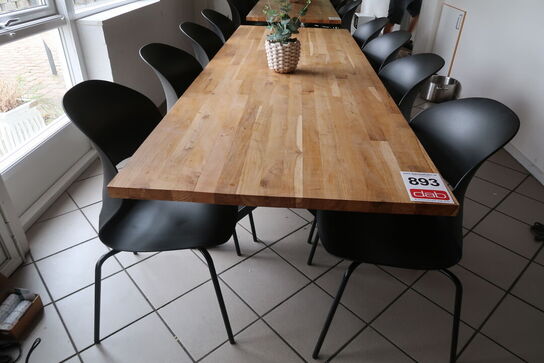 Kantinebord med 8 stole 