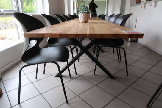 Kantinebord med 8 stole 