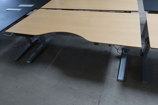El. hæve/sænkebord 90x180 cm. 