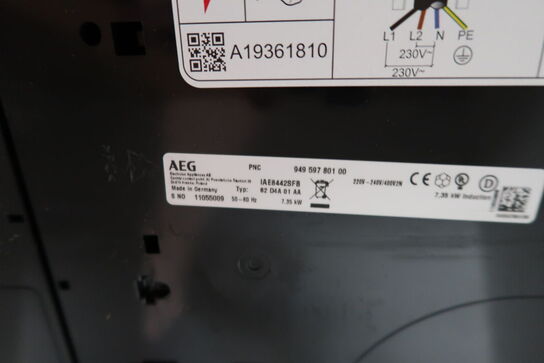 Induktionskogeplade AEG 62 D4A 01 AA
