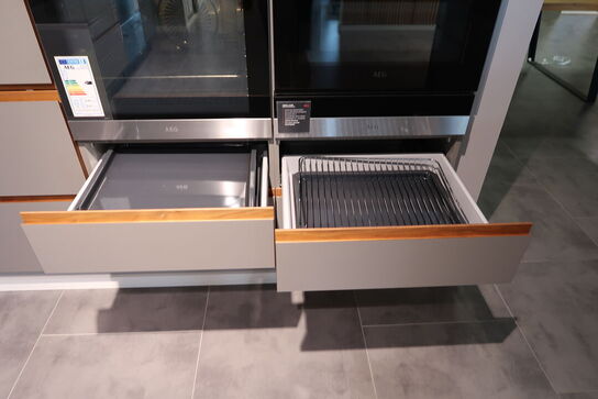 Køkken AUBO Venezia Napoli, Harmony Roast Sand uden armatur uden hårdehvidevarer, men med vakuumpakker BORA QVAC55