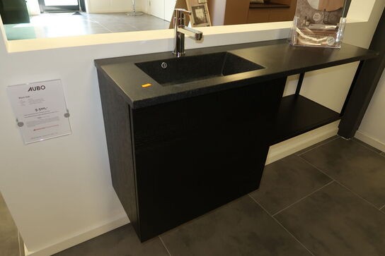 Badmøbel AUBO Black Oak med armatur 