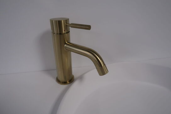 Badmøbel AUBO Oak Line, Chocoalte Sense, Varmgrå med armatur 