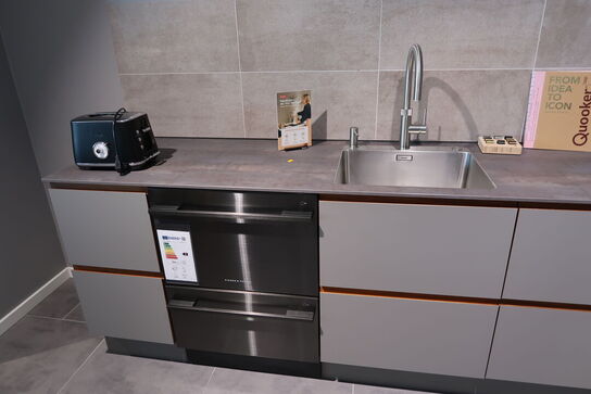 Køkken AUBO Venezia Napoli, Harmony Roast Sand uden armatur uden hårdehvidevarer, men med vakuumpakker BORA QVAC55