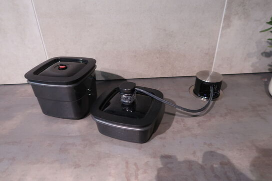 Køkken AUBO Venezia Napoli, Harmony Roast Sand uden armatur uden hårdehvidevarer, men med vakuumpakker BORA QVAC55